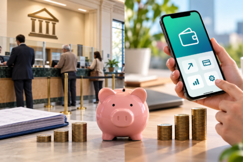 Banco tradicional o cuenta digital: ¿cuál ofrece mejor rendimiento para tu dinero?