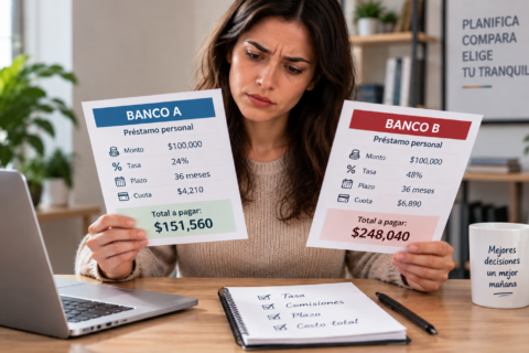 Préstamo personal: el costo puede ser el doble según el banco que selecciones